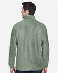 Harriton M990 Men's Full-Zip Fleece - Dill - model back