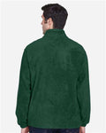 Harriton M990 Men's Full-Zip Fleece - Hunter - model back