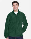 Harriton M990 Men's Full-Zip Fleece - Hunter - model front