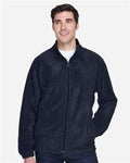 Harriton M990 Men's Full-Zip Fleece - Navy - model front