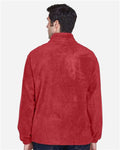 Harriton M990 Men's Full-Zip Fleece - Red - model back