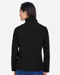 Team 365 TT80W Women's Leader Soft Shell Jacket - Black - model back