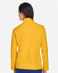 Team 365 TT80W Women's Leader Soft Shell Jacket - Sport Athletic Gold - model back