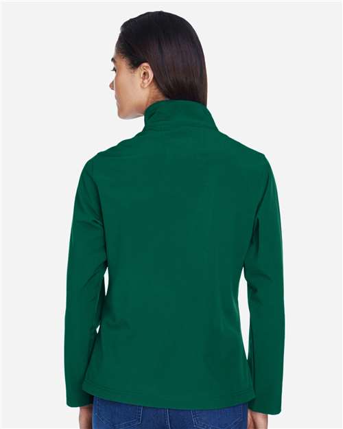 Team 365 TT80W Women's Leader Soft Shell Jacket - Sport Forest - model back