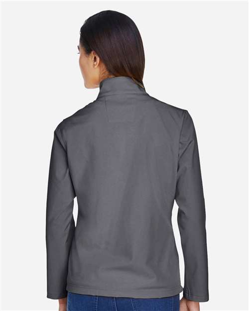 Team 365 TT80W Women's Leader Soft Shell Jacket - Sport Graphite - model back