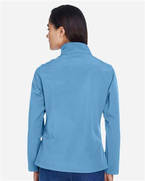 Team 365 TT80W Women's Leader Soft Shell Jacket - Sport Light Blue - model back