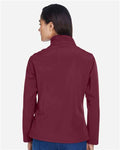Team 365 TT80W Women's Leader Soft Shell Jacket - Sport Maroon - model back