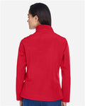 Team 365 TT80W Women's Leader Soft Shell Jacket - Sport Red - model back