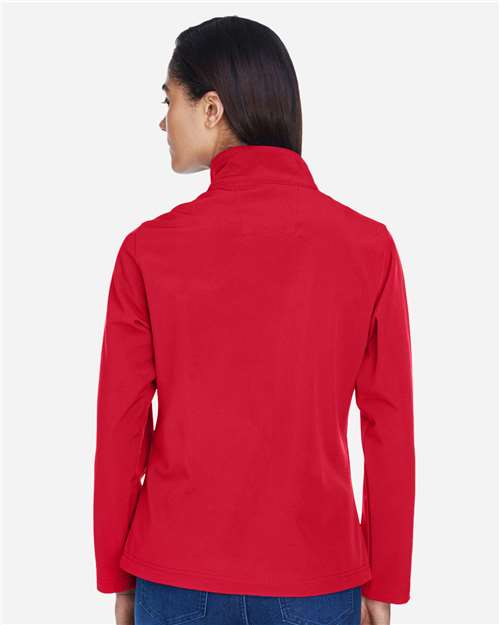 Team 365 TT80W Women's Leader Soft Shell Jacket - Sport Red - model back