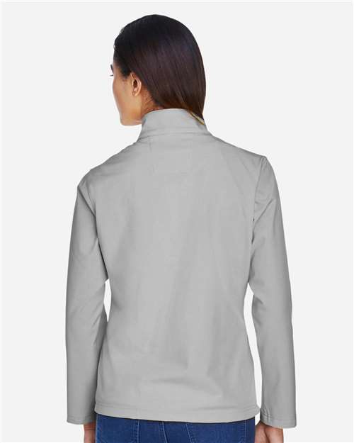 Team 365 TT80W Women's Leader Soft Shell Jacket - Sport Silver - model back