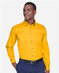 Harriton M500 Men's Easy Blend Twill Shirt - Sunray Yellow - model front