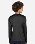 Team 365 TT11WL Women's Zone Performance Long Sleeve T-Shirt - Black - model back