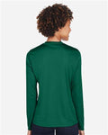 Team 365 TT11WL Women's Zone Performance Long Sleeve T-Shirt - Sport Forest - model back