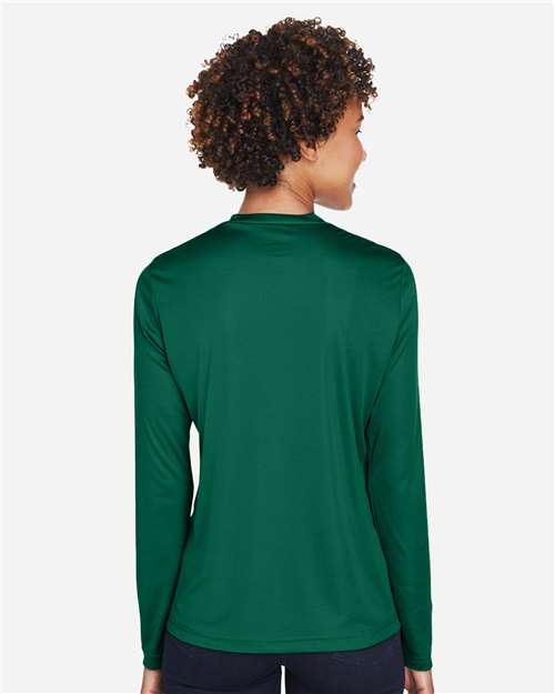 Team 365 TT11WL Women's Zone Performance Long Sleeve T-Shirt - Sport Forest - model back