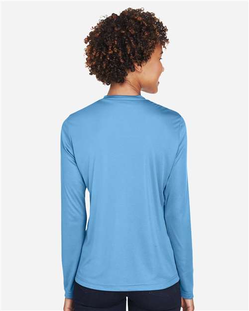Team 365 TT11WL Women's Zone Performance Long Sleeve T-Shirt - Sport Light Blue - model back