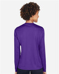 Team 365 TT11WL Women's Zone Performance Long Sleeve T-Shirt - Sport Purple - model back