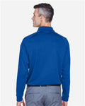Harriton M211L Men's Advantage Long Sleeve Tactical Polo - True Royal - model back