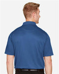 Harriton M348 Men's Advantage Snag Protection Plus Polo - Pool Blue - model back