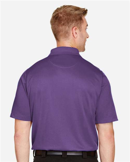 Harriton M348 Men's Advantage Snag Protection Plus Polo - Team Purple - model back
