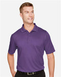 Harriton M348 Men's Advantage Snag Protection Plus Polo - Team Purple - model front