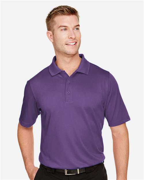Harriton M348 Men's Advantage Snag Protection Plus Polo - Team Purple - model front