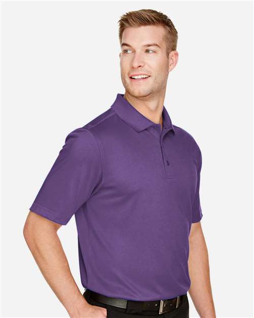 Harriton M348 Men's Advantage Snag Protection Plus Polo - Team Purple - model side
