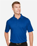 Harriton M348 Men's Advantage Snag Protection Plus Polo - True Royal - model front