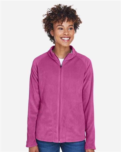 Team 365 TT90W Women's Campus Microfleece Jacket - Sport Charity Pink - model front