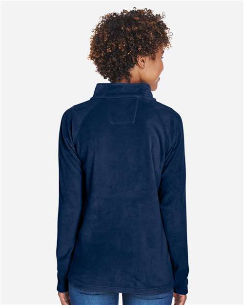 Team 365 TT90W Women's Campus Microfleece Jacket - Sport Dark Navy - model back
