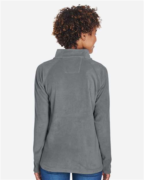 Team 365 TT90W Women's Campus Microfleece Jacket - Sport Graphite - model back