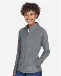 Team 365 TT90W Women's Campus Microfleece Jacket - Sport Graphite - model side