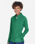 Team 365 TT90W Women's Campus Microfleece Jacket - Sport Kelly - model side