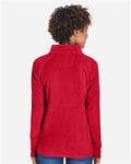 Team 365 TT90W Women's Campus Microfleece Jacket - Sport Red - model back