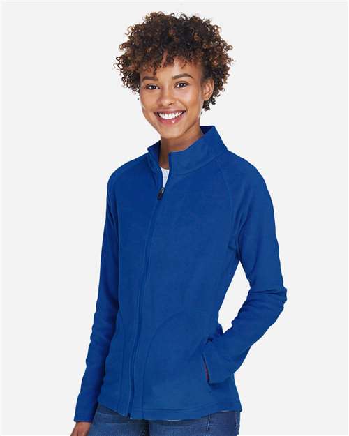 Team 365 TT90W Women's Campus Microfleece Jacket - Sport Royal - model side