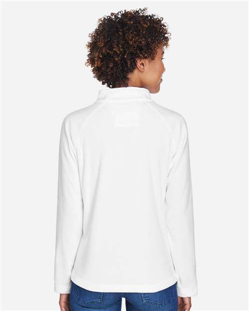Team 365 TT90W Women's Campus Microfleece Jacket - White - model back