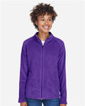 Team 365 TT90W Women's Campus Microfleece Jacket - Sport Purple - model front