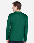 Team 365 TT11L Men's Zone Performance Long Sleeve T-Shirt - Sport Forest - model back