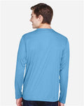 Team 365 TT11L Men's Zone Performance Long Sleeve T-Shirt - Sport Light Blue - model back