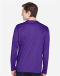 Team 365 TT11L Men's Zone Performance Long Sleeve T-Shirt - Sport Purple - model back