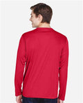 Team 365 TT11L Men's Zone Performance Long Sleeve T-Shirt - Sport Red - model back