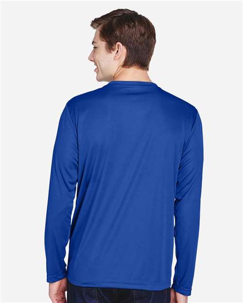 Team 365 TT11L Men's Zone Performance Long Sleeve T-Shirt - Sport Royal - model back