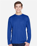 Team 365 TT11L Men's Zone Performance Long Sleeve T-Shirt - Sport Royal - model front