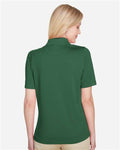 Harriton M348W Women's Advantage Snag Protection Plus Polo - Dark Green - model back