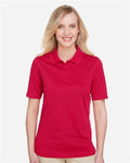 Harriton M348W Women's Advantage Snag Protection Plus Polo - Red - model front