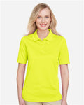 Harriton M348W Women's Advantage Snag Protection Plus Polo - Safety Yellow - model front