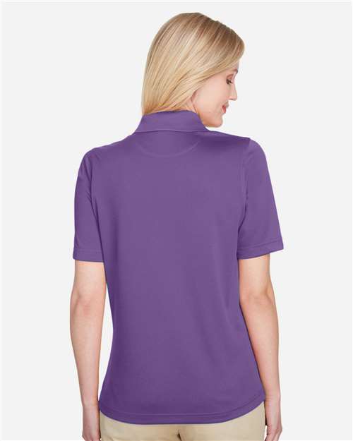 Harriton M348W Women's Advantage Snag Protection Plus Polo - Team Purple - model back