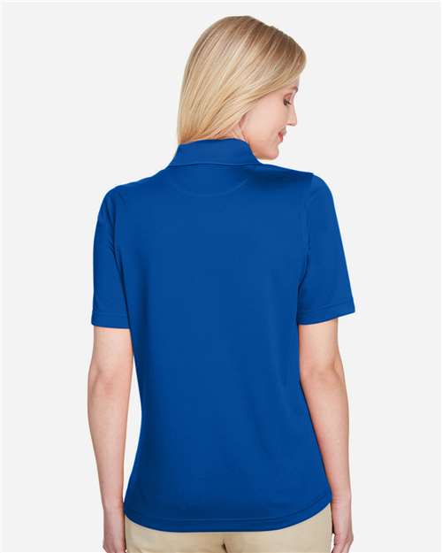 Harriton M348W Women's Advantage Snag Protection Plus Polo - True Royal - model back