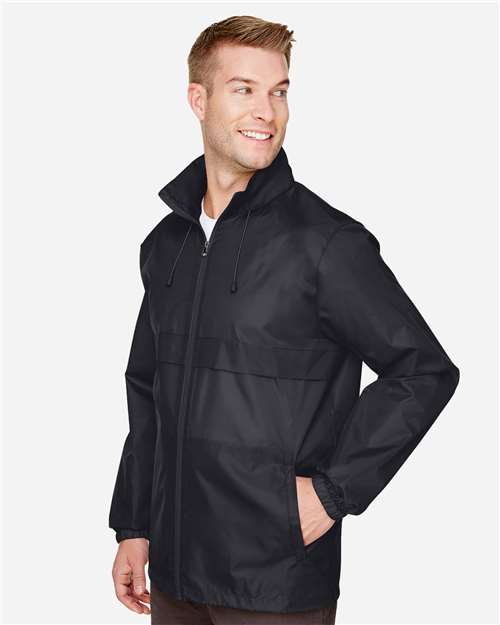 Team 365 TT73 Unisex Zone Protect Lightweight Jacket - Black - model side