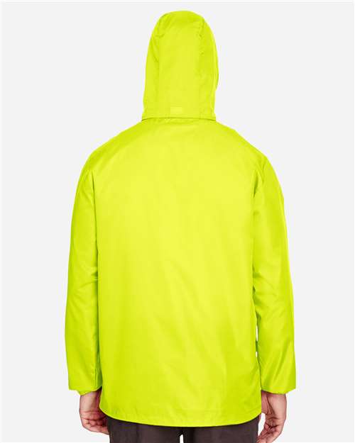 Team 365 TT73 Unisex Zone Protect Lightweight Jacket - Safety Yellow - model back
