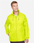 Team 365 TT73 Unisex Zone Protect Lightweight Jacket - Safety Yellow - model front